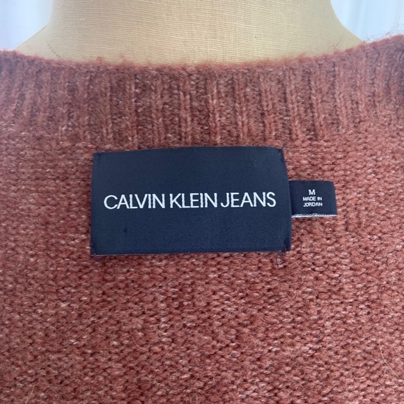Calvin Klein V Neck Bell Sleeve Sweater - Picture 6 of 8